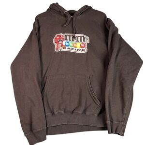 NASCAR M&Ms Racing Hoodie Mens XXL Brown Kyle Busch Signature Graphic Sweatshirt